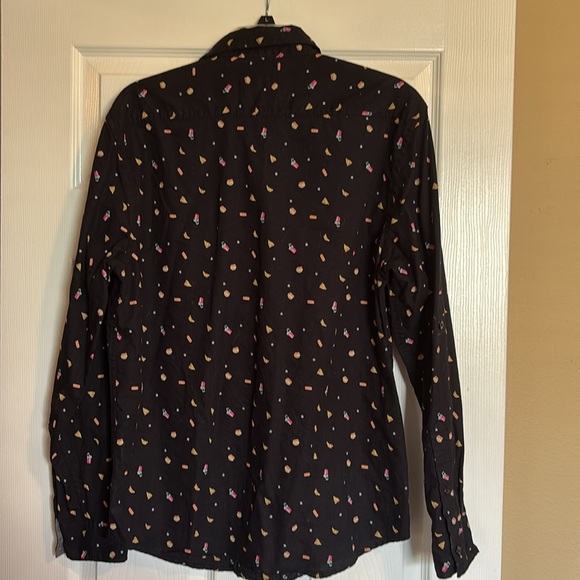 RJ&C men’s black long sleeve button down shirt size large - Picture 9 of 11